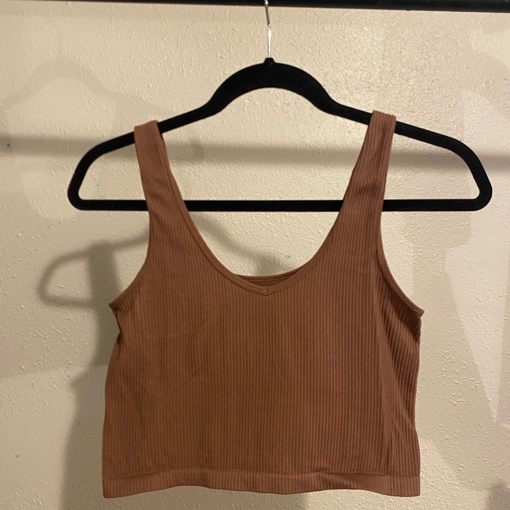 Brown tank top